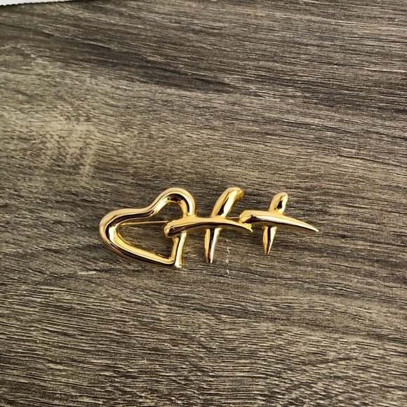 Vtg Love and Kisses Brooch - Picture 3 of 10